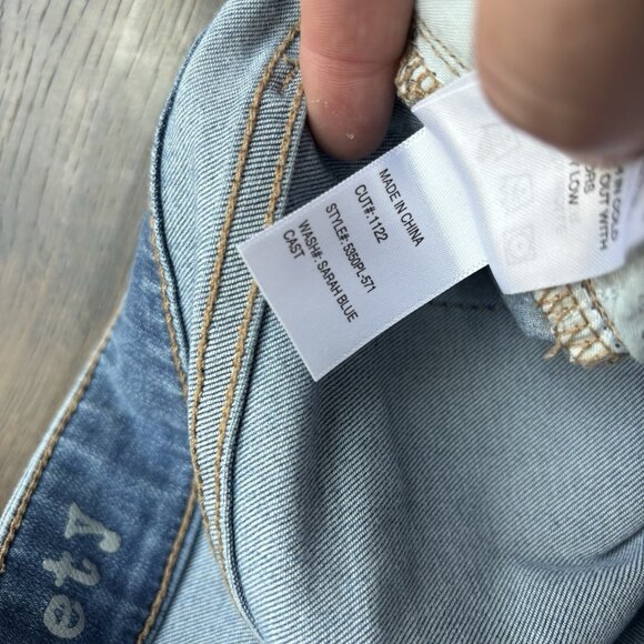 Articles Of Society Womens Size 29 Distressed Skinny Sarah Blue Cast Jeans - Picture 8 of 13